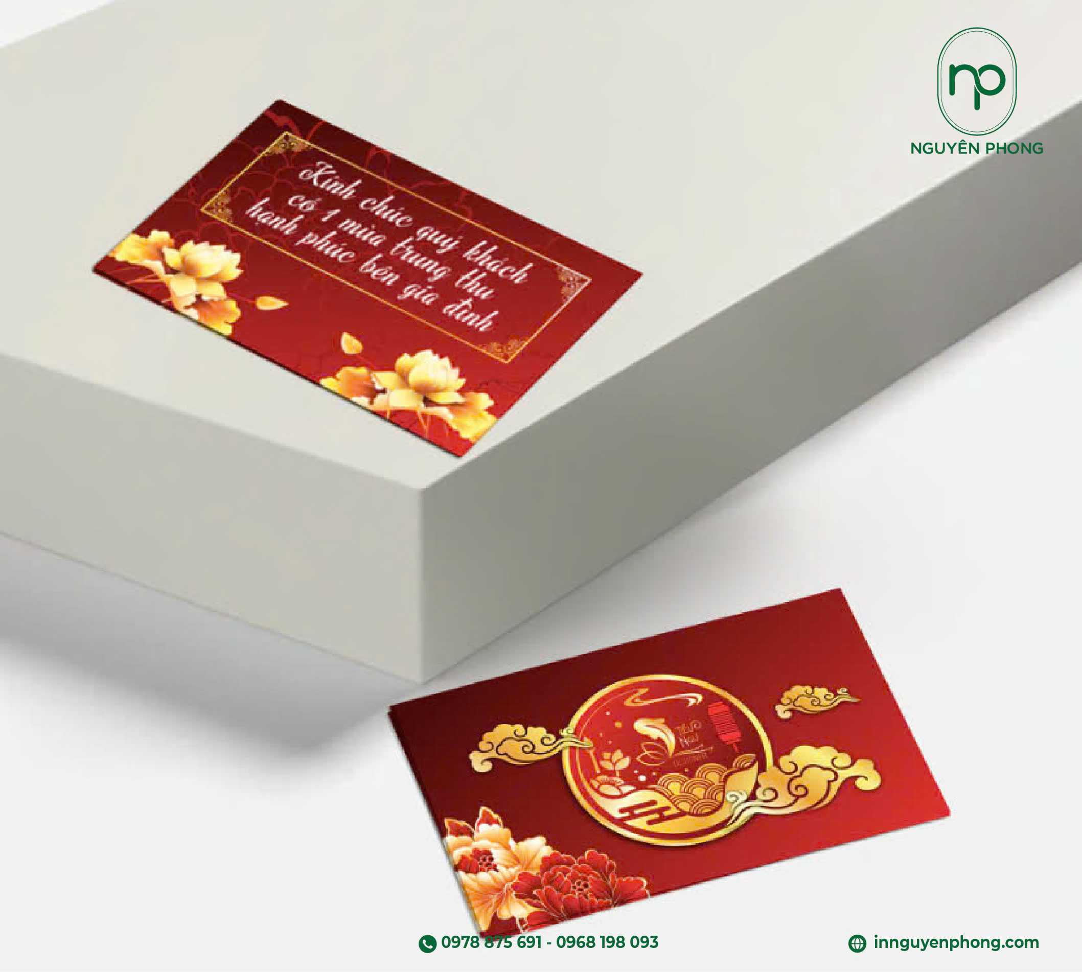 In thiệp chúc mừng phiên bản trung thu